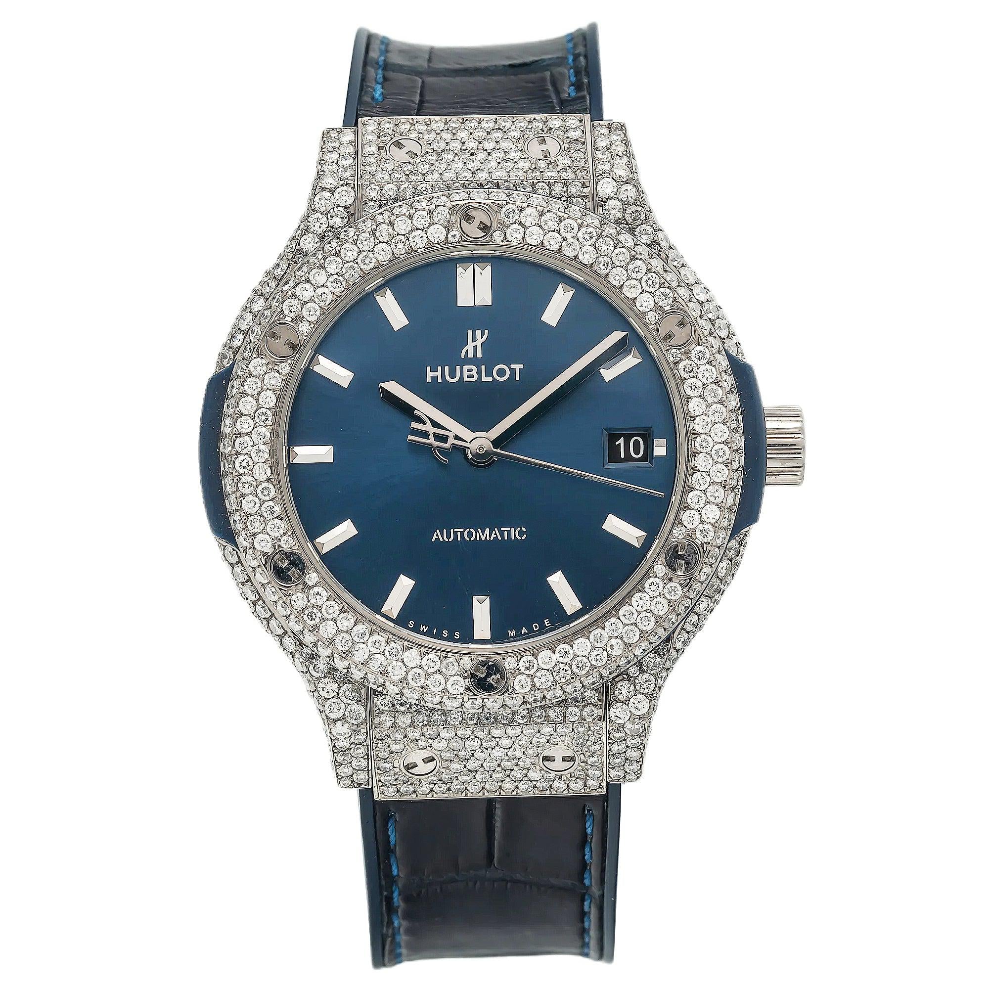 Hublot Classic Fusion Titanium Blue 565.NX.7170.LR 38MM Blue Dial