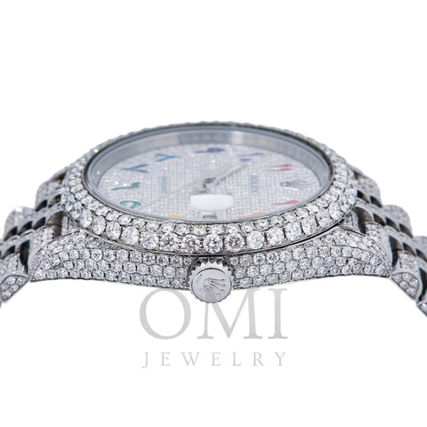 Rolex Datejust 126300 41MM Rainbow Diamond Dial With Stainless Steel Jubilee Bracelet