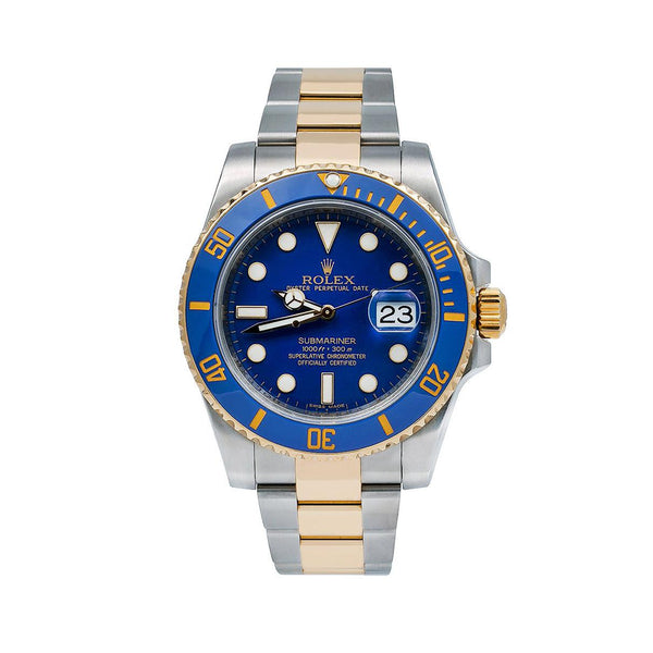 Rolex submariner blue 2024 face two tone