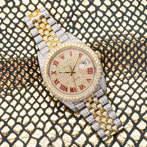 Rolex Datejust 126333 41MM Champagne Diamond Dial With Two Tone Jubilee Bracelet