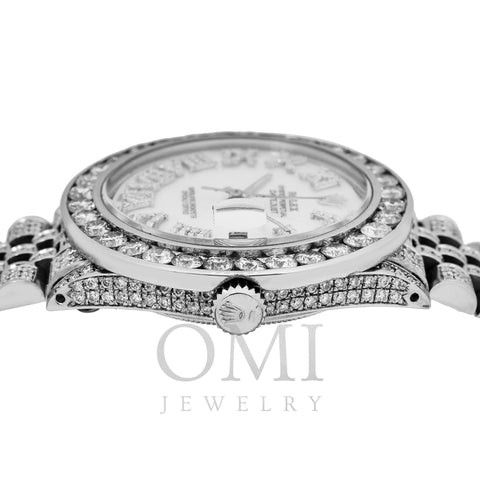 Rolex Datejust 36MM White Diamond Roman Numeral Dial With Stainless Steel Bracelet