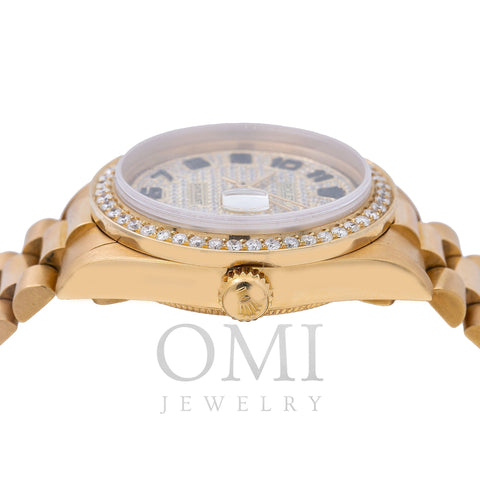 Rolex Datejust 68278 31MM Yellow Gold Diamond Dial With 2.50 CT Diamonds