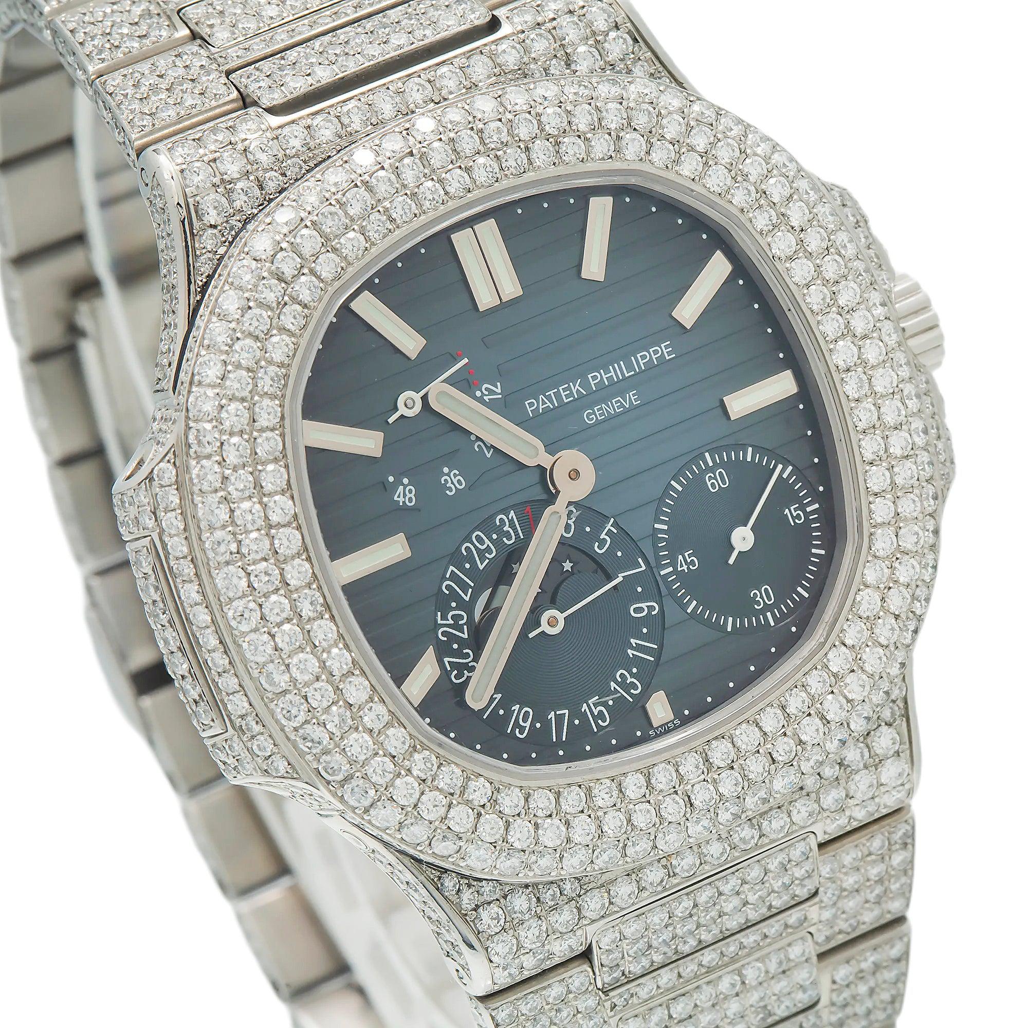 Patek Philippe Nautilus 5712/1A 40MM Blue Dial With Diamond Bezel