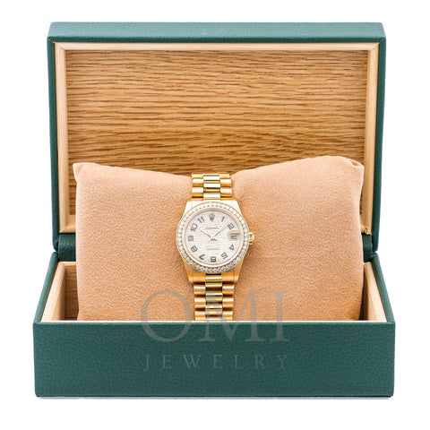 Rolex Datejust 68278 31MM Yellow Gold Diamond Dial With 2.50 CT Diamonds