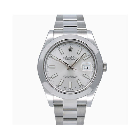 Rolex Datejust II 116300 41MM Silver Stick Dial With Stainless