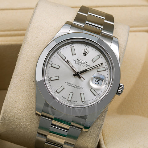 Rolex Datejust II 116300 41MM Silver Stick Dial With Stainless Steel Bracelet