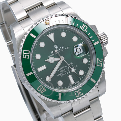 Rolex Submariner Date 116610LV 40MM Green Dial With Stainless Steel Br -  OMI Jewelry