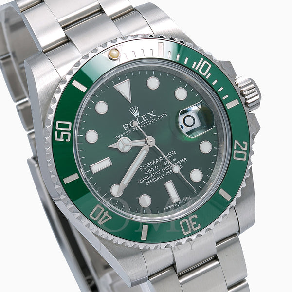 Rolex Submariner Date 116610LV 40MM Green Dial With Stainless Steel Br ...