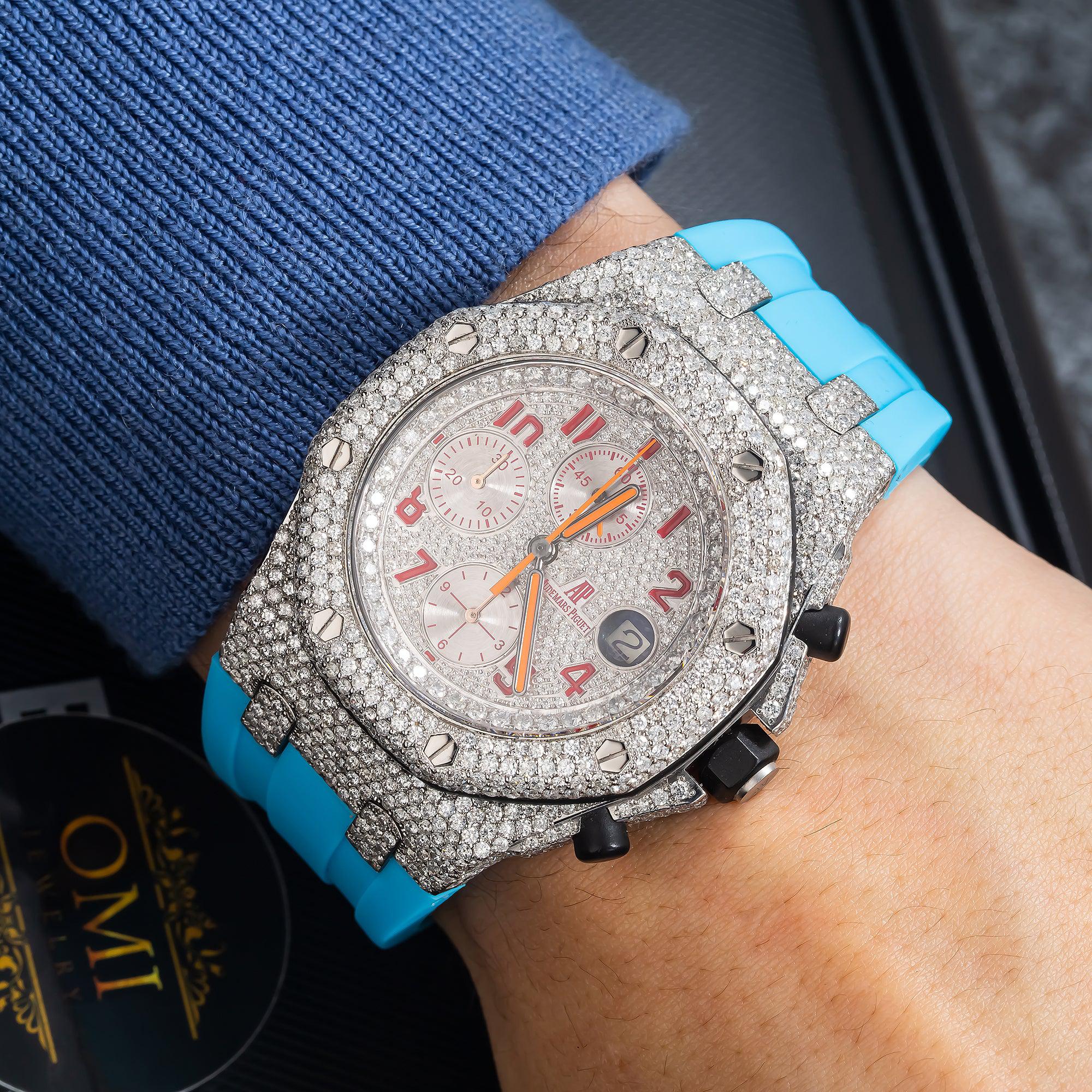 Audemars Piguet Royal Oak Offshore Chronograph 26170ST 42MM Diamond Dial With 10.75 CT Diamonds