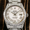 Rolex Datejust 1603 36MM Silver Diamond Dial With 8.35 CT Diamonds