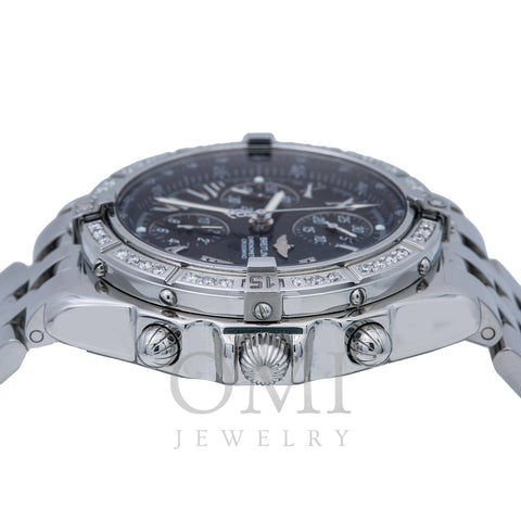 Breitling Crosswind Racing A13355 44MM Black Dial With Stainless Steel Bracelet