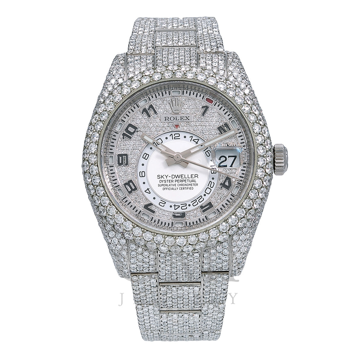 skinke malt Ønske Rolex Sky-Dweller Diamond Watch, 326934 42mm, Silver Diamond Dial With -  OMI Jewelry