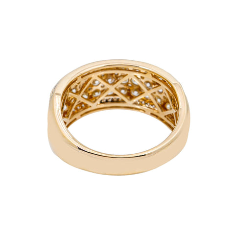 14K YELLOW GOLD MEN'S RING WITH 2.35 CT  DIAMONDS