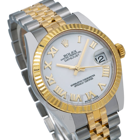Rolex Datejust 178273 31MM White Dial With Two Tone Jubilee Bracelet
