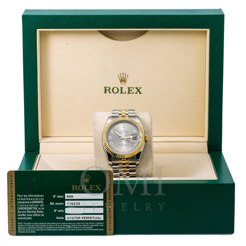 Rolex Datejust 116233 36MM Silver Dial With Two Tone Jubilee Bracelet