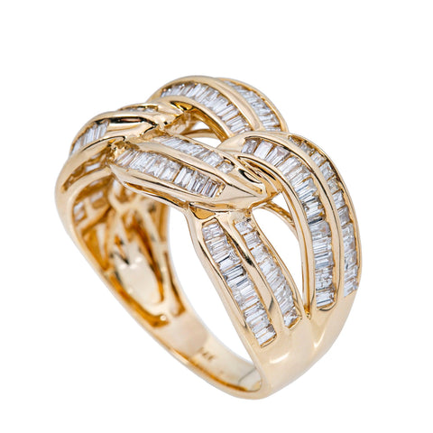 14K YELLOW GOLD MEN'S RING WITH 2.5 CT  DIAMONDS