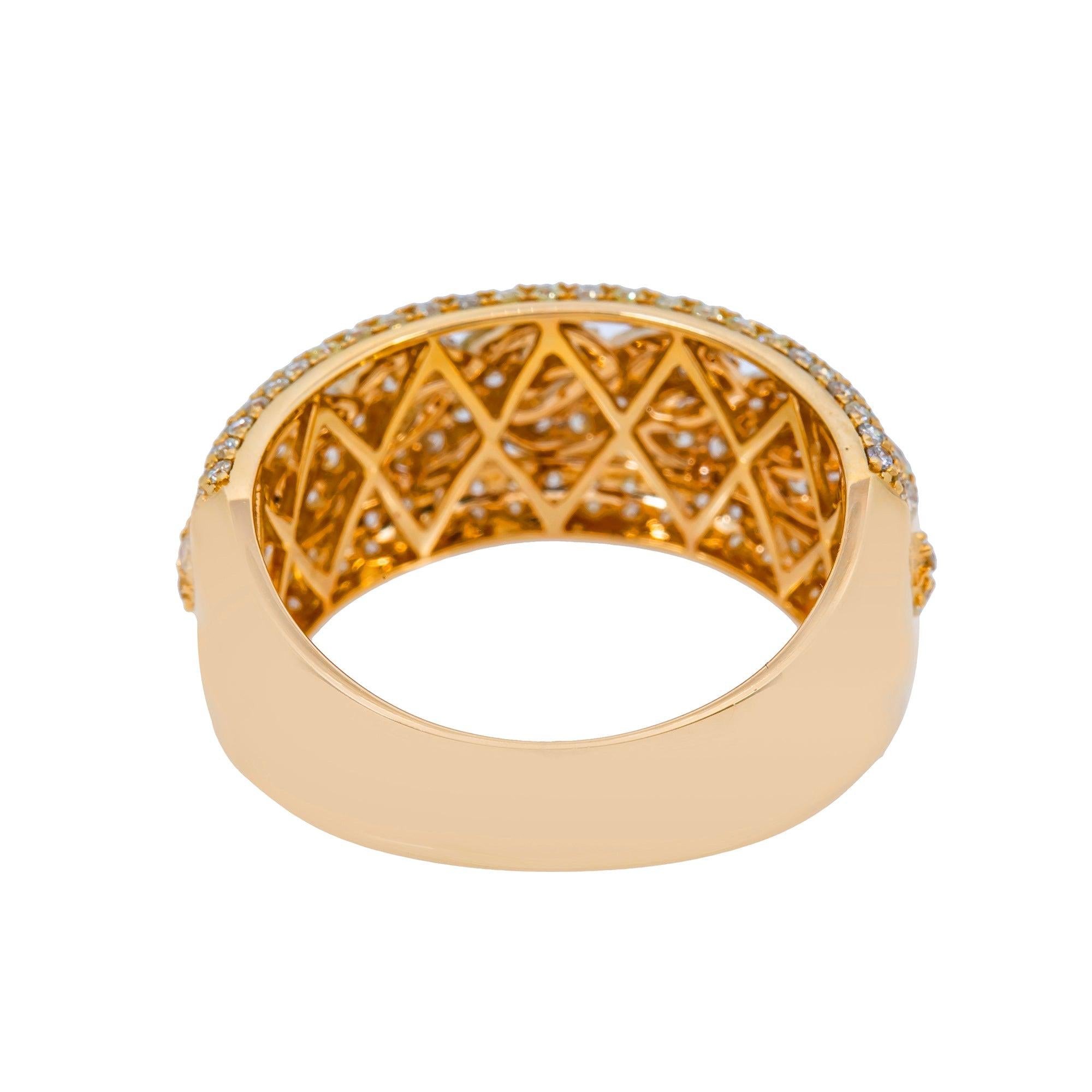 14K YELLOW GOLD MEN'S RING WITH 2.02 CT  DIAMONDS