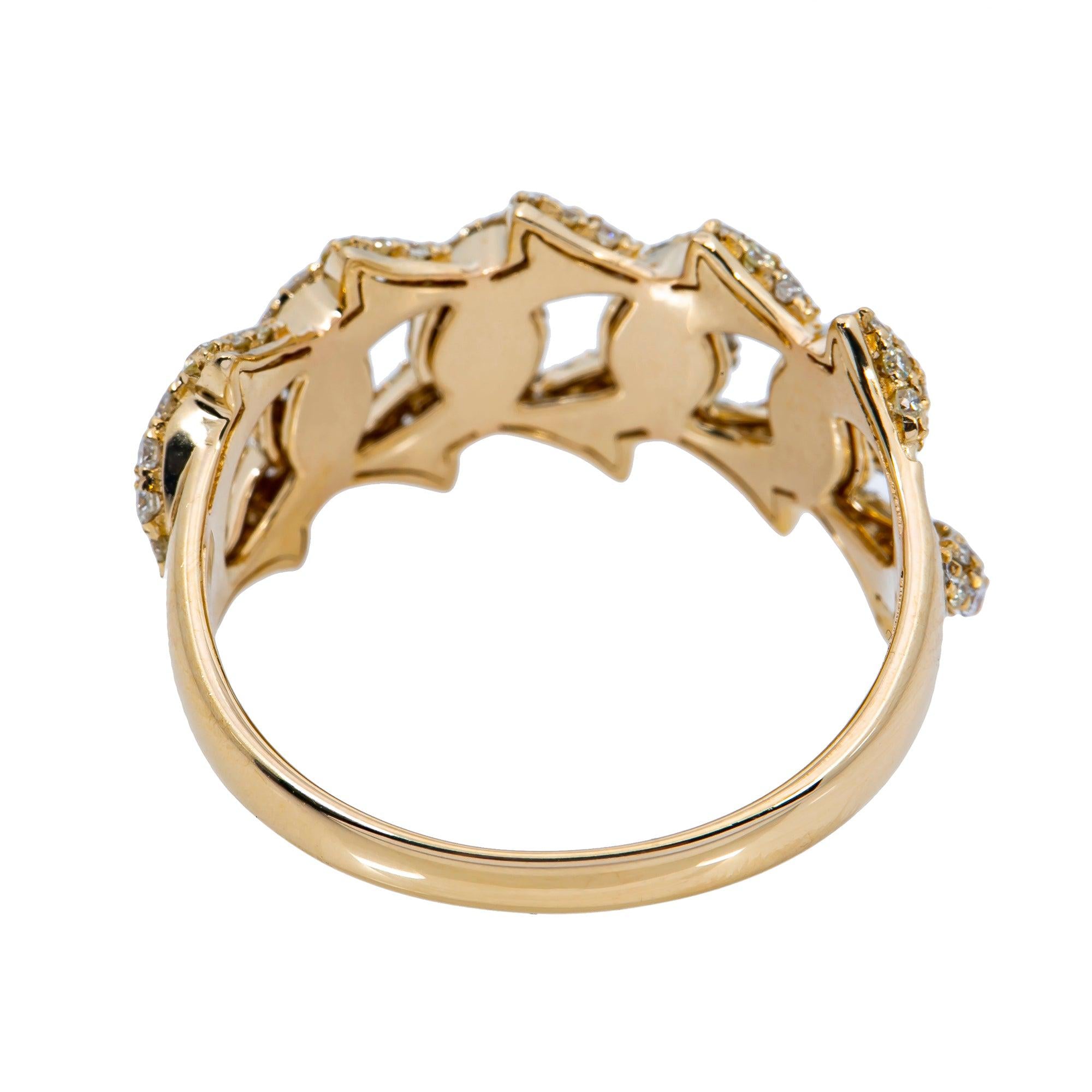 14K YELLOW GOLD MEN'S RING WITH 1.31 CT  DIAMONDS