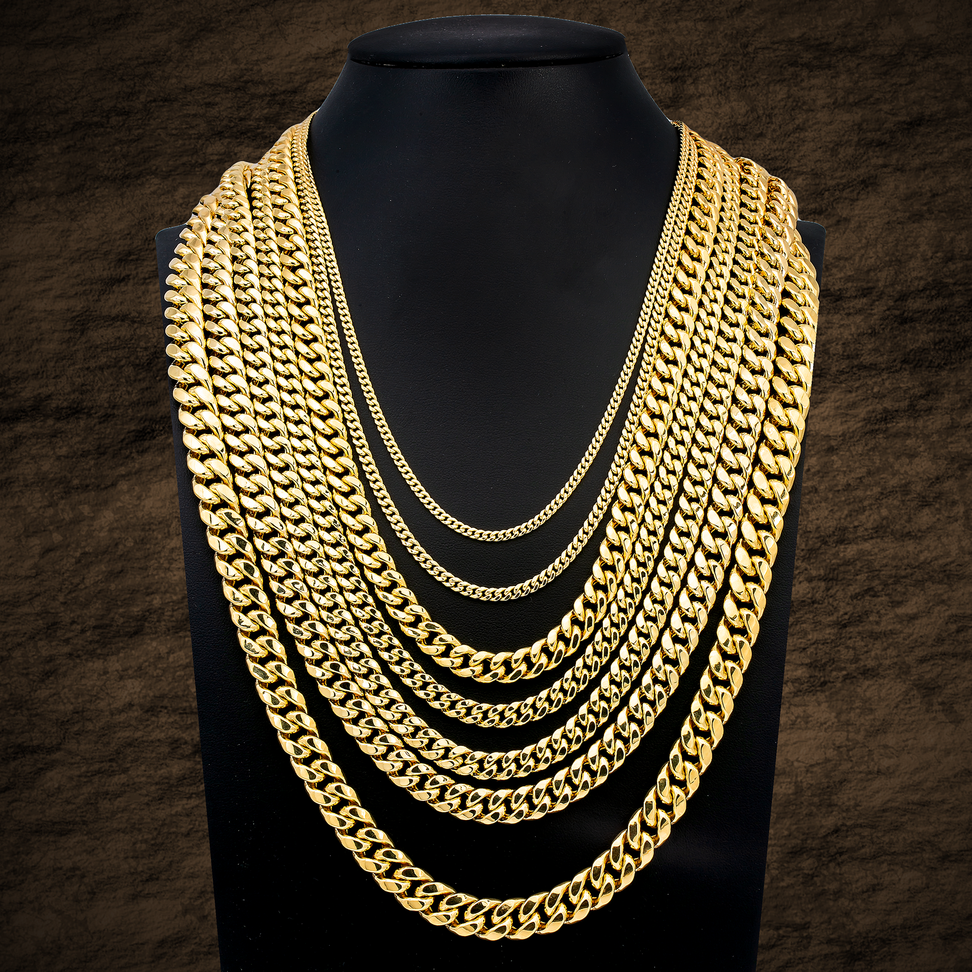 Hollow Miami Cuban 4.5MM Available in Sizes 18"-30"