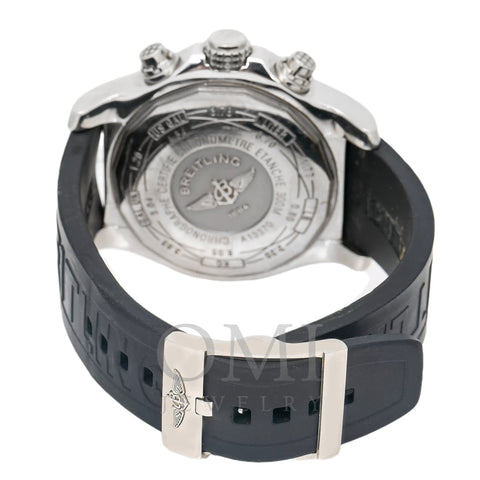 Breitling Super Avenger A13370 48MM Black Dial With Rubber Bracelet