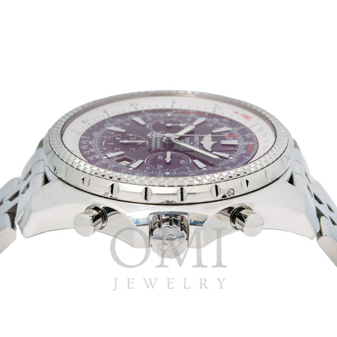 Breitling Bentley Motors A25362 48MM Purple Dial With Stainless Steel Bracelet