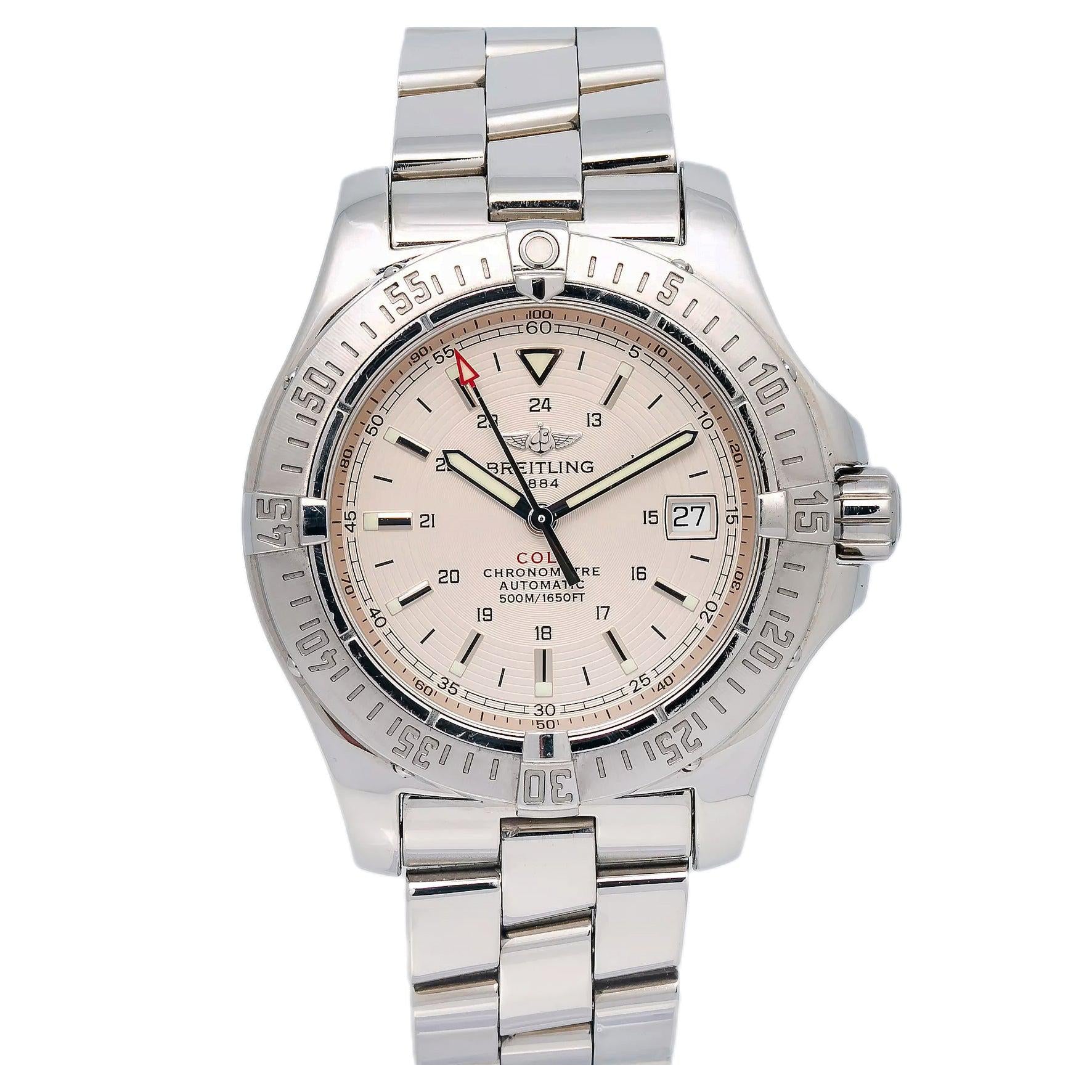 Breitling Colt 41MM A17380 White Dial Stainless Steel Bracelet