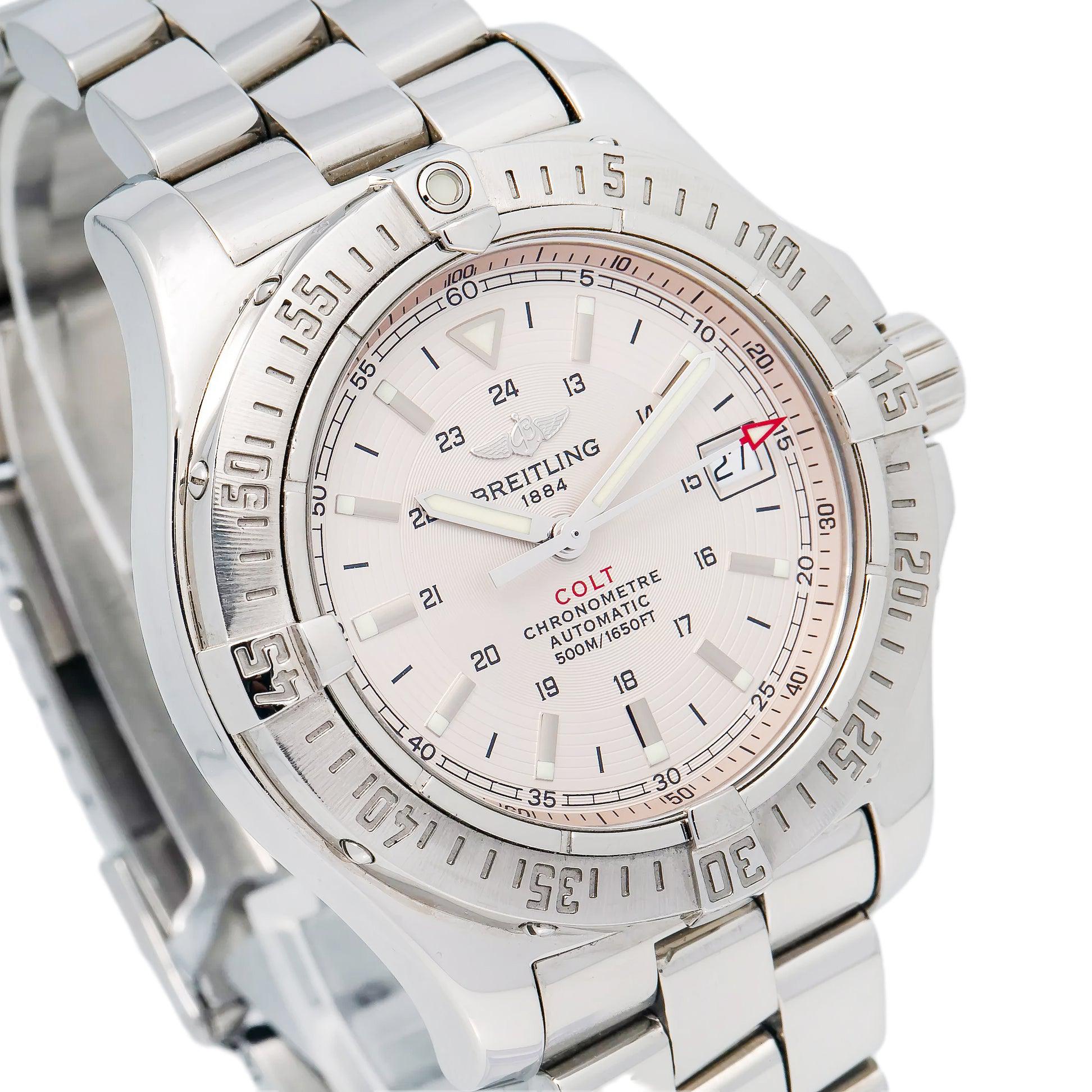 Breitling Colt 41MM A17380 White Dial Stainless Steel Bracelet