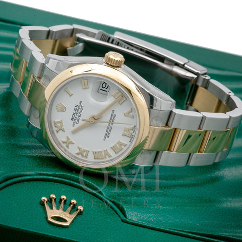 Rolex Lady-Datejust 178243 31MM White Dial With Two Tone Oyster Bracelet