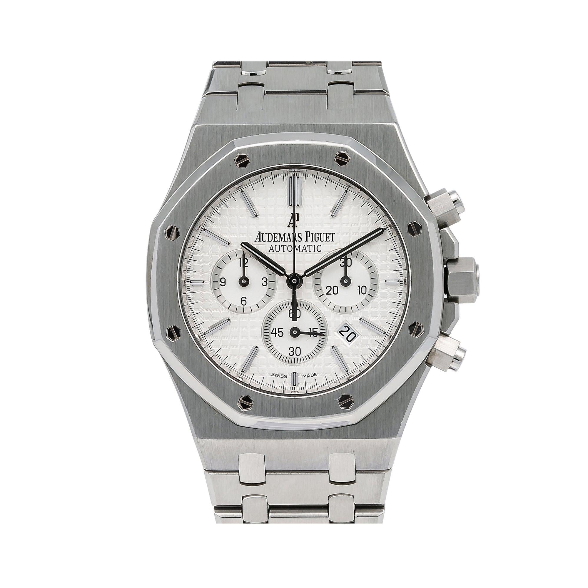 Audemars Piguet Royal Oak Chronograph 41MM 26240ST.OO.1320ST.07 White Dial Stainless Steel Bezel Stainless Steel Bracelet