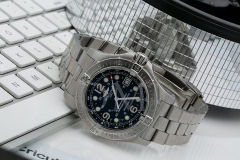Breitling Superocean Steelfish A17390 44MM Blue Dial With Stainless Steel Bracelet