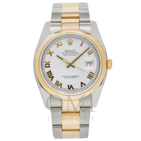Rolex Datejust 116203 36MM White Dial With Two Tone Oyster Bracelet