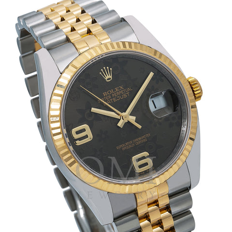 Rolex Datejust 116233 36MM Black Dial With Two Tone Bracelet