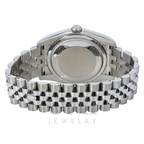 Rolex Datejust Diamond Watch, 116234 36mm, White Diamond Dial With Stainless Steel Jubilee Bracelet