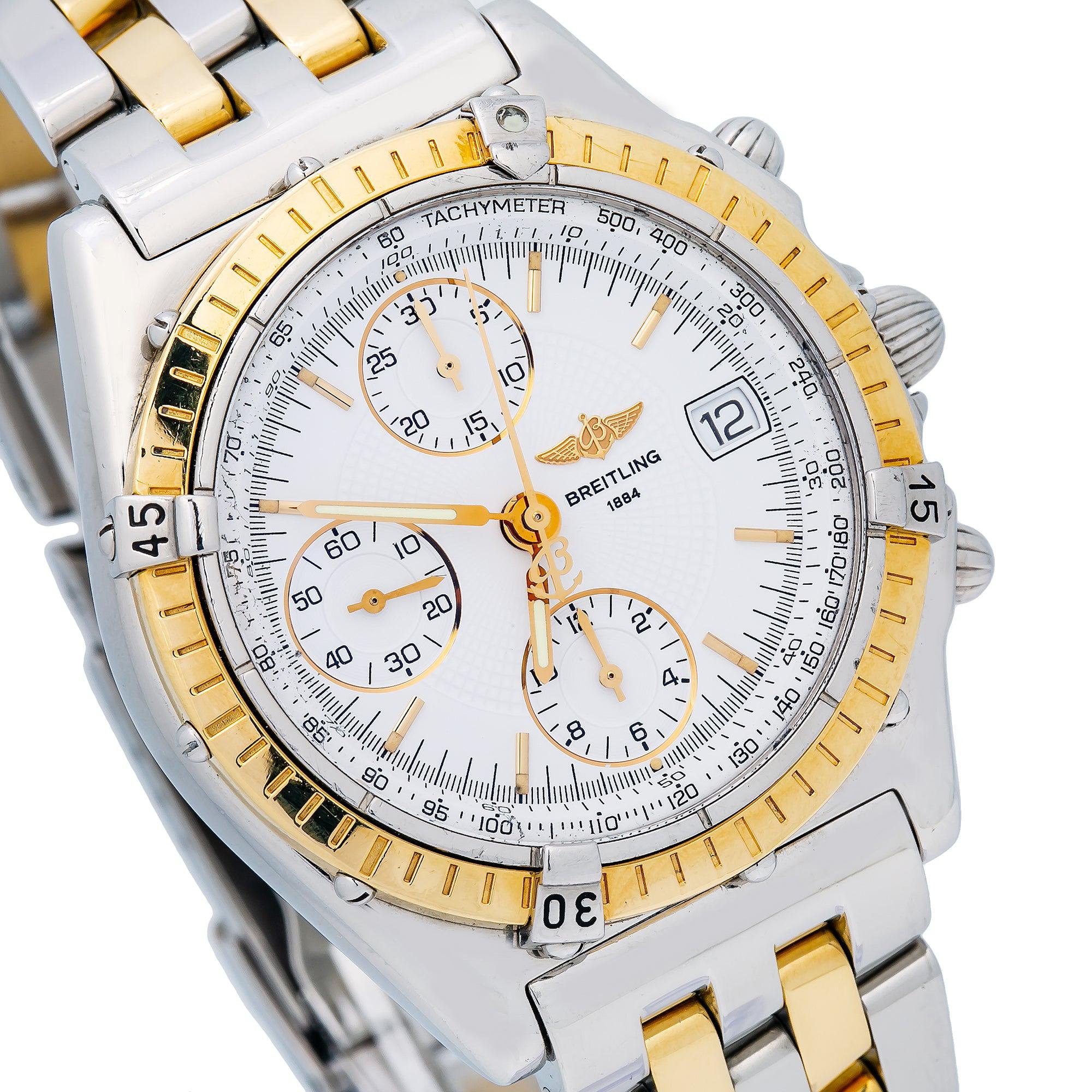 Breitling Chronomat D13050.1 41MM White Dial With Two Tone Bracelet