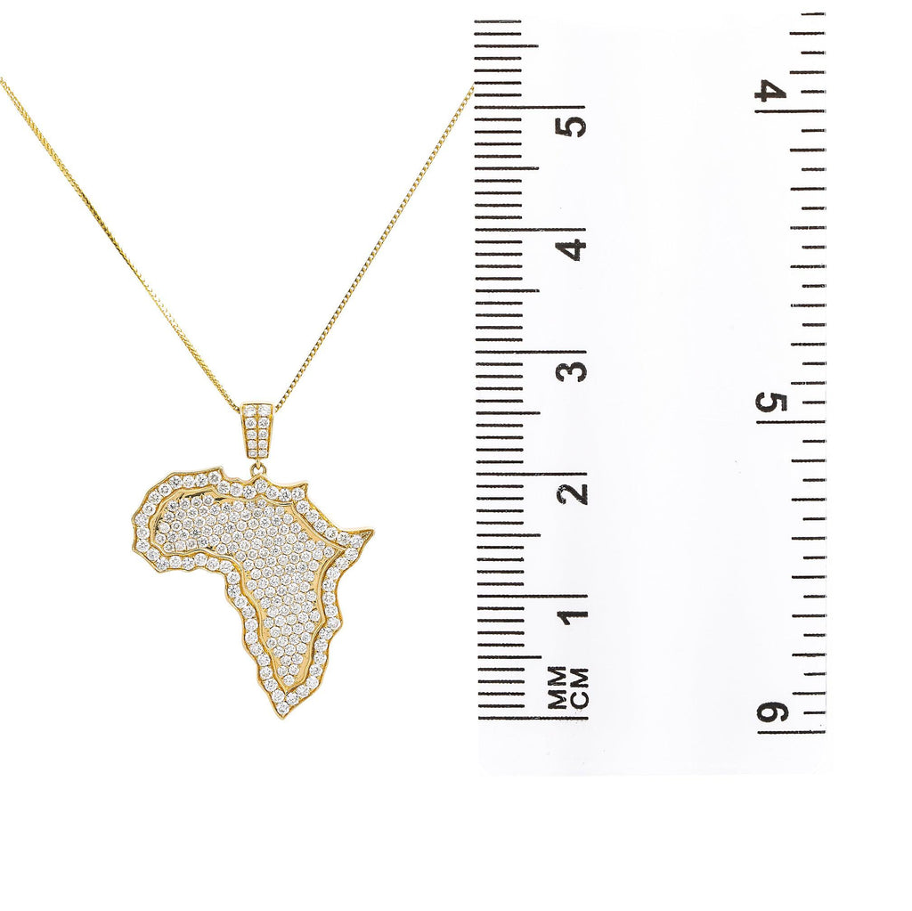 14k gold deals africa pendant