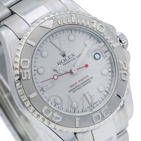 Rolex Yacht-Master 168622 35MM Silver Dial With Stainless Steel Oyster Bracelet
