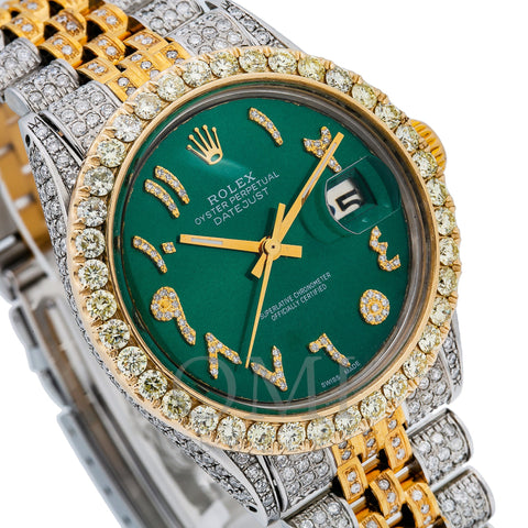 Rolex Datejust 1601 36MM Green Dial With Two Tone Bracelet - OMI Jewelry
