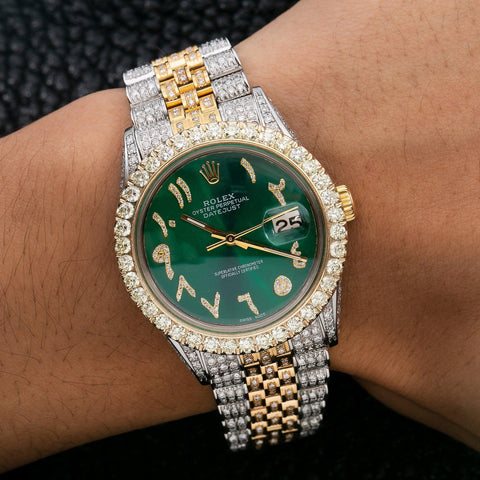 Rolex arabic dial green Clearance