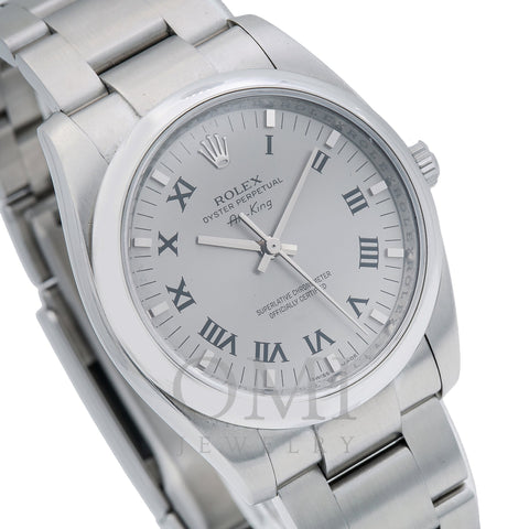Rolex Oyster Perpetual Air King 114200 34MM Silver Dial With Stainless Steel Oyster Bracelet