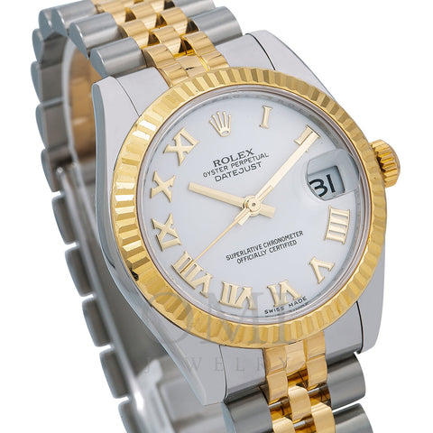 Rolex Datejust 178243 31MM White Dial With Two Tone Bracelet
