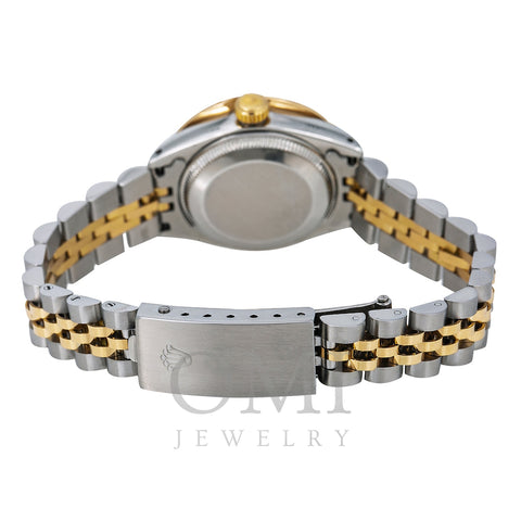 Rolex DateJust Diamond Watch  6917 26mm  Red Diamond Dial With Two Tone Jubilee Bracelet