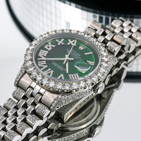 Rolex green diamond watch Clearance