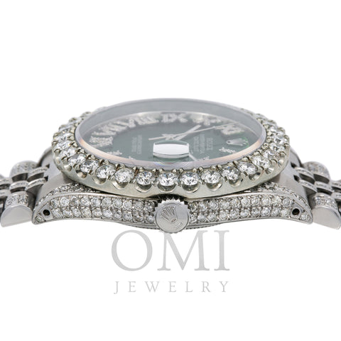 Rolex Datejust 36MM Green Diamond Dial And Jubilee Bracelet With 8.25 CT Diamonds