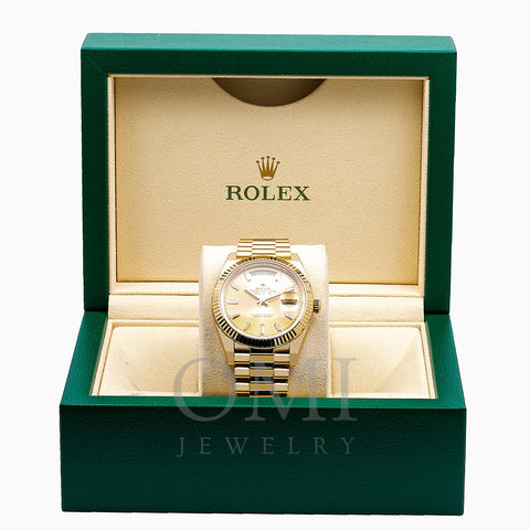 Rolex Day-Date 228238 40MM Champagne Dial With Yellow Gold Bracelet