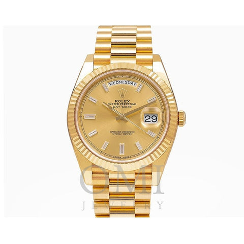 Rolex Day-Date 228238 40MM Champagne Dial With Yellow Gold Bracelet