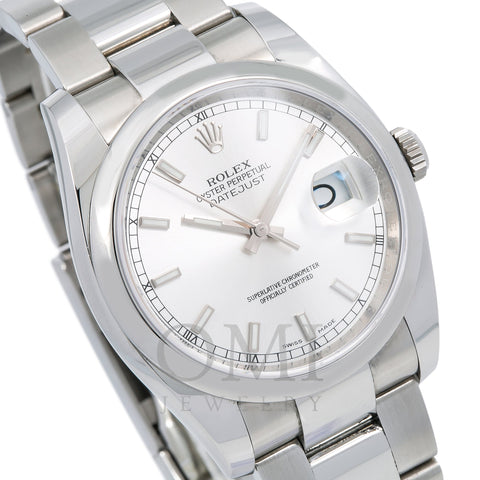 Rolex Datejust 116200 36MM Silver Dial With Stainless Steel Oyster Bracelet