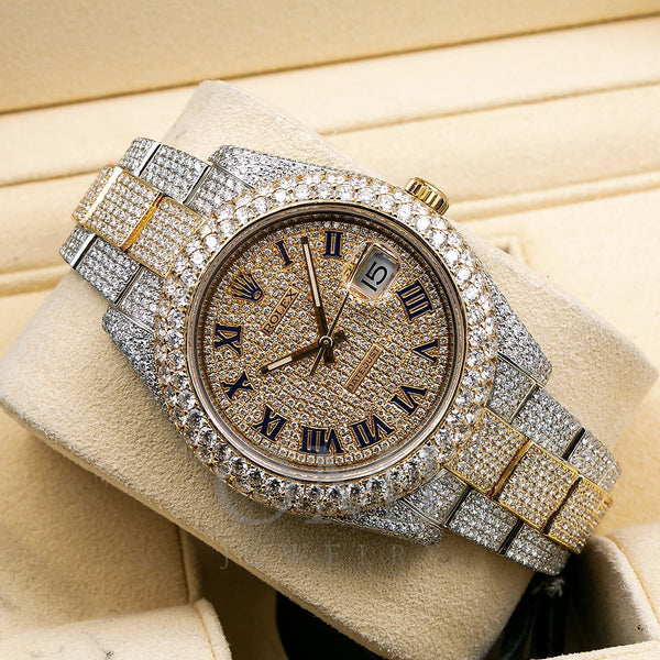 Rolex Datejust II Diamond Watch, 116333 41mm, Champagne Diamond Dial W ...