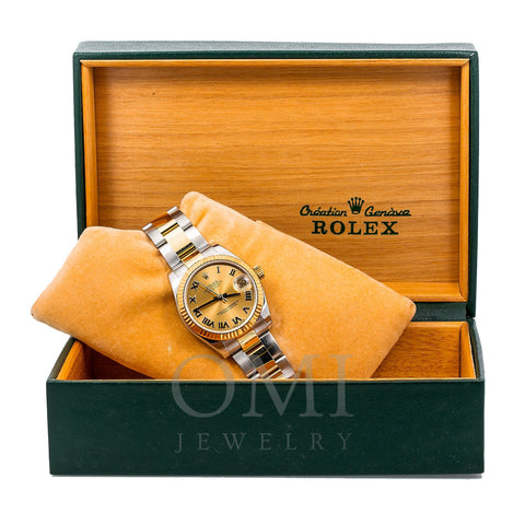 Rolex Lady-Datejust 178273 31MM Champagne Dial With Two Tone Oyster Bracelet