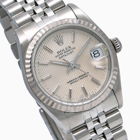 Rolex Lady-Datejust 68274 31MM Silver Dial With Jubilee Stainless Steel Bracelet
