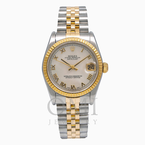 Rolex Datejust 68273 31mm Silver Dial With Two Tone Jubilee Bracelet